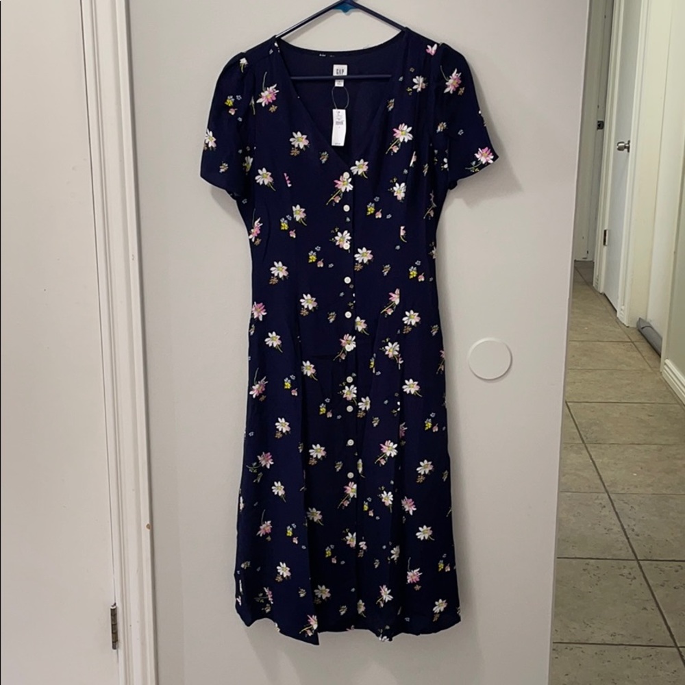 GAP floral midi dress